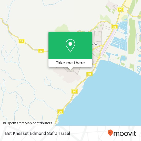 Карта Bet Knesset Edmond Safra