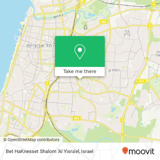 Bet HaKnesset Shalom ‘Al Yisra’el map