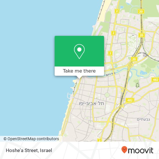 Hoshe'a Street map