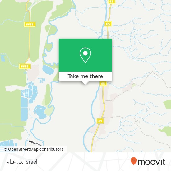 تل غنام map