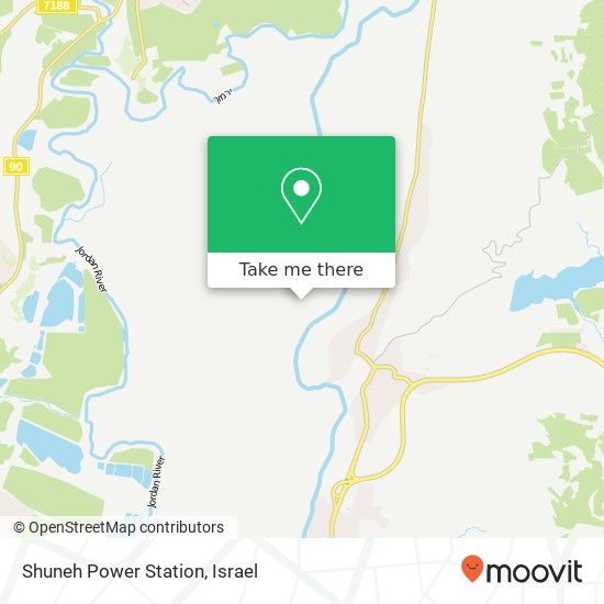 Shuneh Power Station map