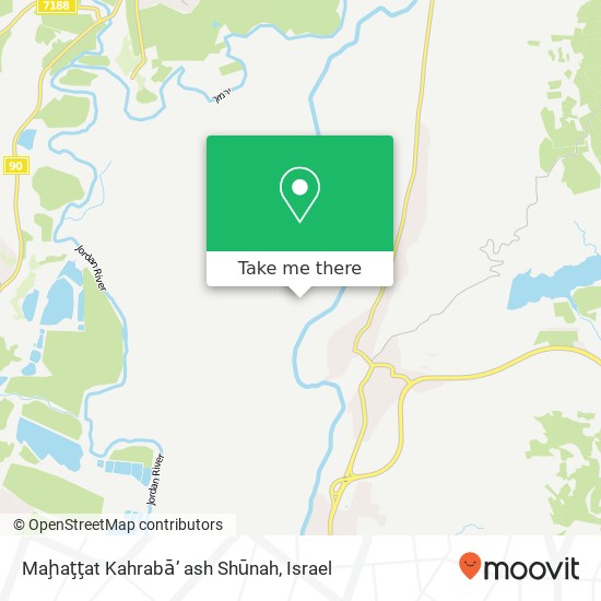 Карта Maḩaţţat Kahrabā’ ash Shūnah