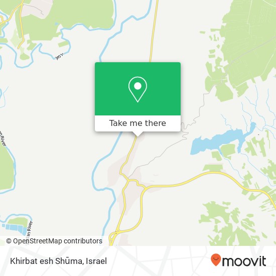 Карта Khirbat esh Shūma