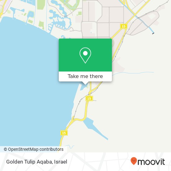 Golden Tulip Aqaba map