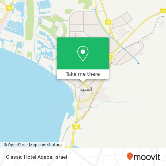 Classic Hotel Aqaba map