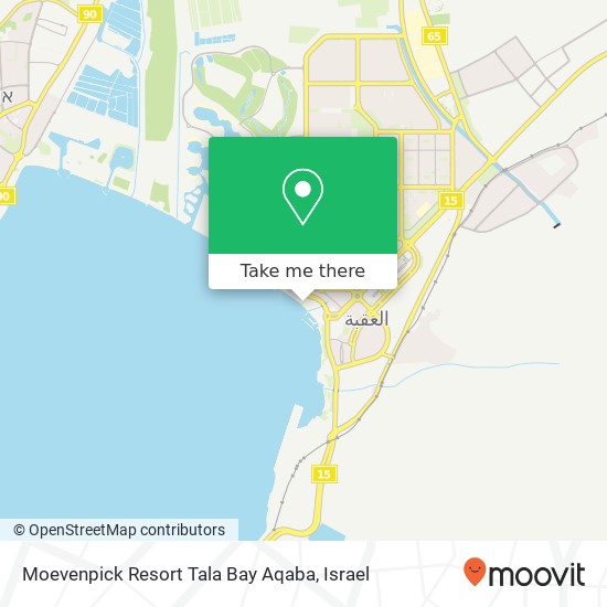 Карта Moevenpick Resort Tala Bay Aqaba