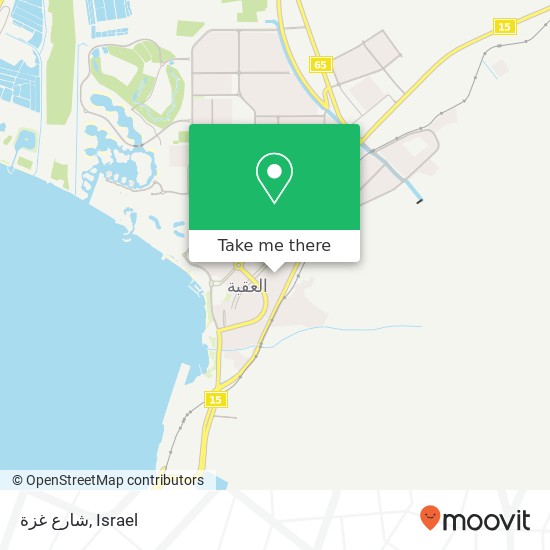 شارع غزة map