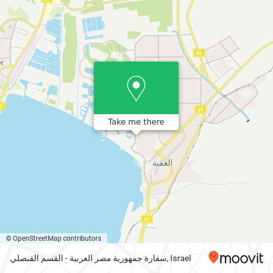 سفارة جمهورية مصر العربية - القسم القنصلي map