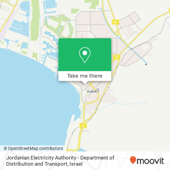 Карта Jordanian Electricity Authority - Department of Distribution and Transport