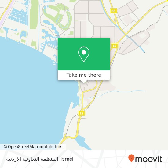 المنظمة التعاونية الاردنية map