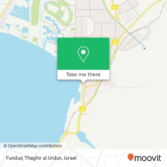 Funduq Thaghir al Urdun map