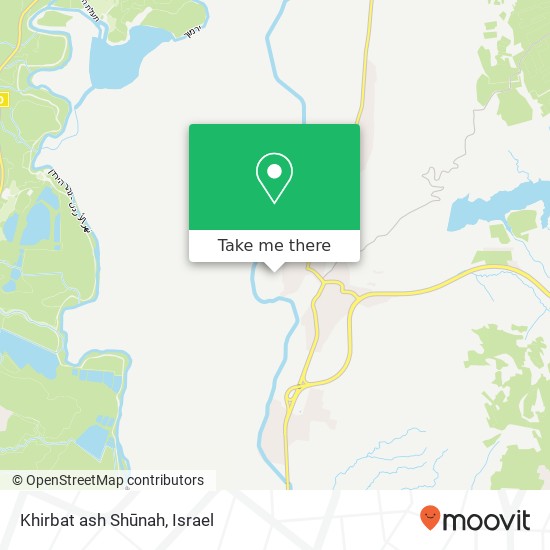 Khirbat ash Shūnah map