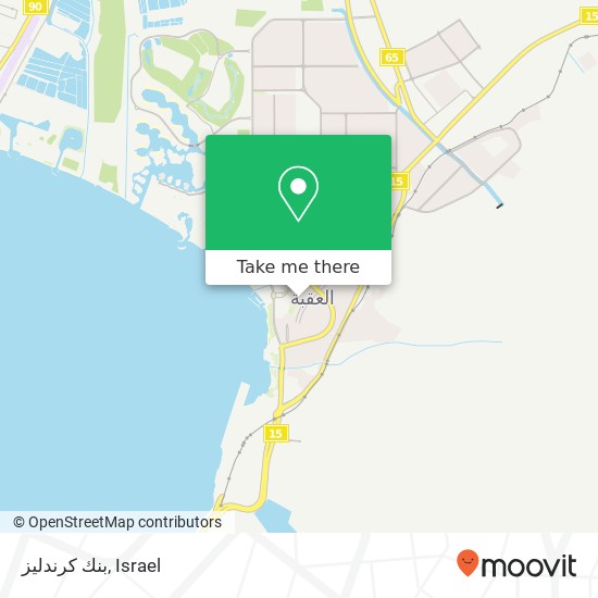 بنك كرندليز map