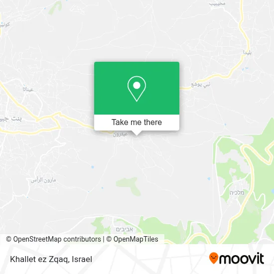 Khallet ez Zqaq map