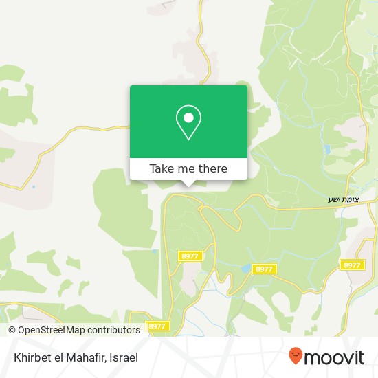 Khirbet el Mahafir map