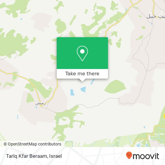 Tarîq Kfar Beraam map