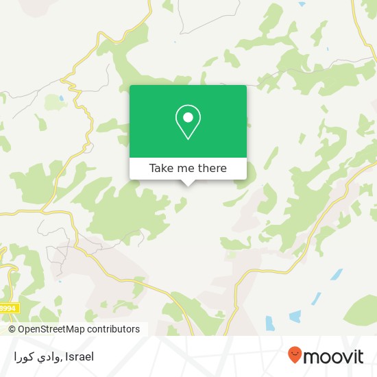 وادي كورا map