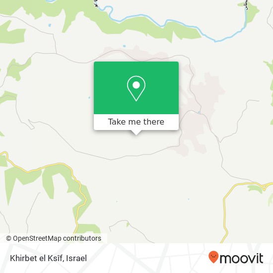 Карта Khirbet el Ksîf