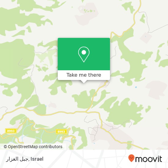 جبل الغزار map