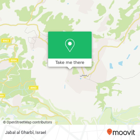 Карта Jabal al Gharbī