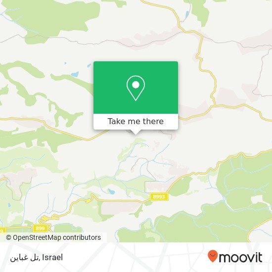 تل غباين map