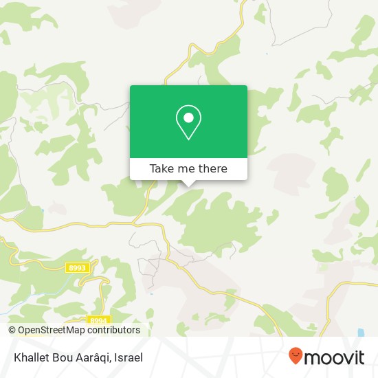 Khallet Bou Aarâqi map