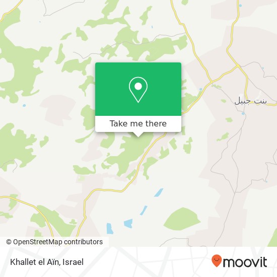 Карта Khallet el Aïn