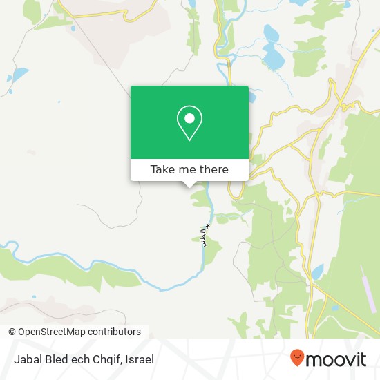 Jabal Bled ech Chqif map