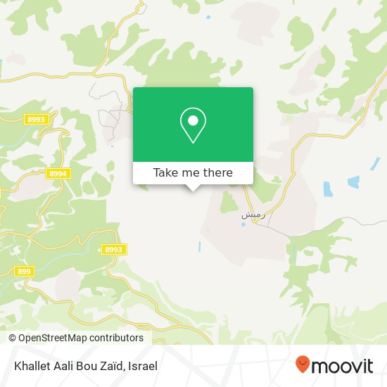 Khallet Aali Bou Zaïd map