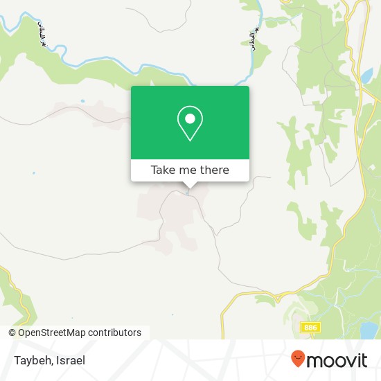 Карта Taybeh