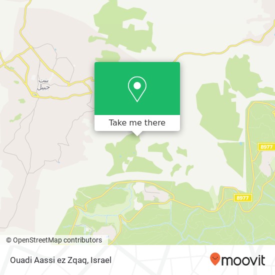 Ouadi Aassi ez Zqaq map