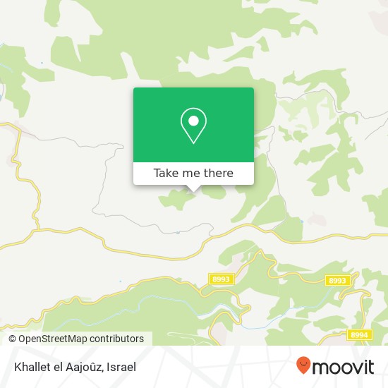 Khallet el Aajoûz map