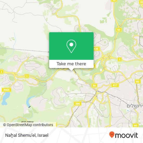 Naẖal Shemu’el map