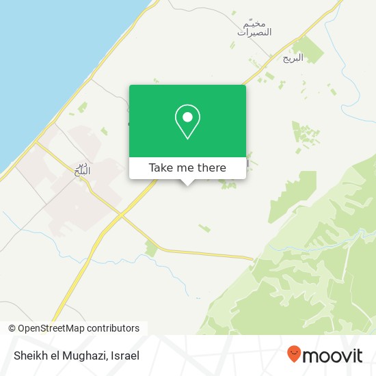 Sheikh el Mughazi map