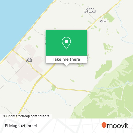 El Mughāzi map
