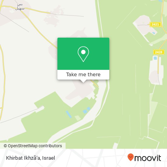 Khirbat Ikhzā‘a map