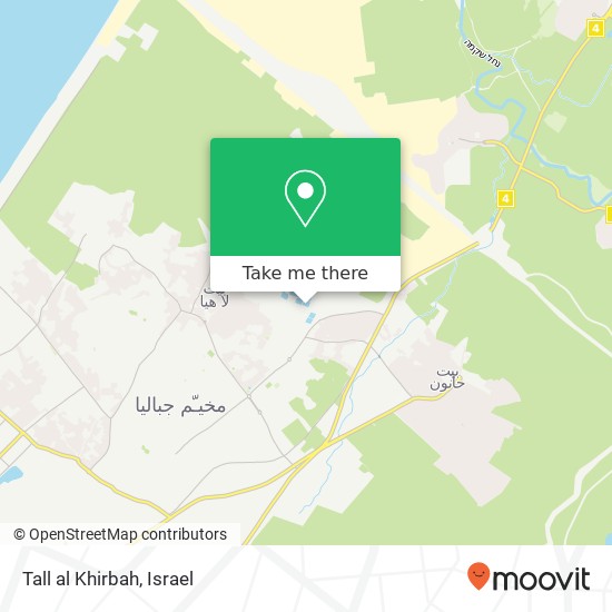 Tall al Khirbah map