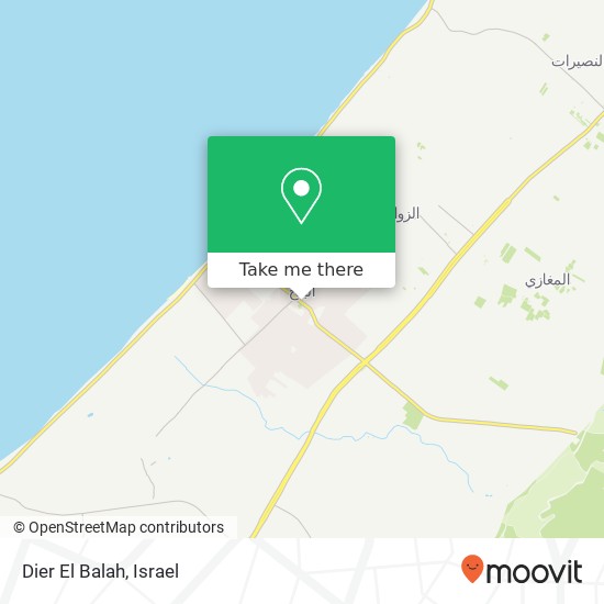 Dier El Balah map