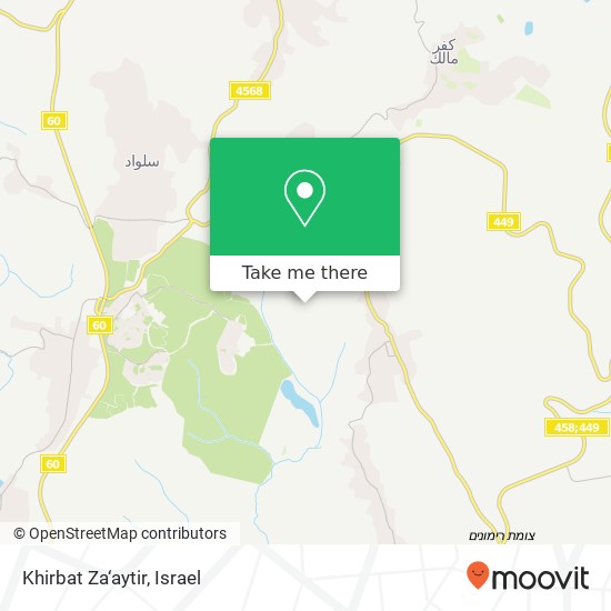 Карта Khirbat Za‘aytir