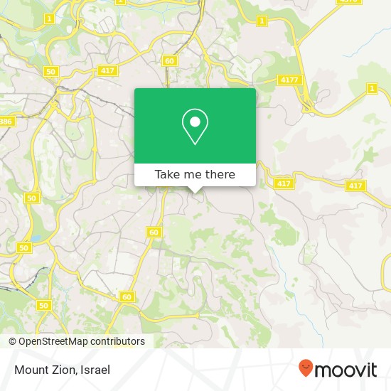 Mount Zion map