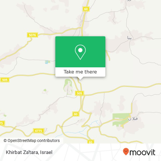 Khirbat Za‘tara map