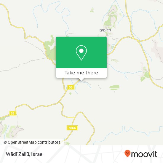 Wādī Zallū map