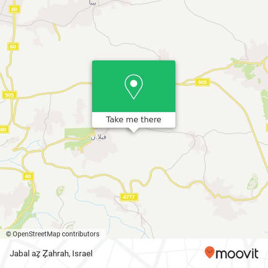 Карта Jabal az̧ Z̧ahrah