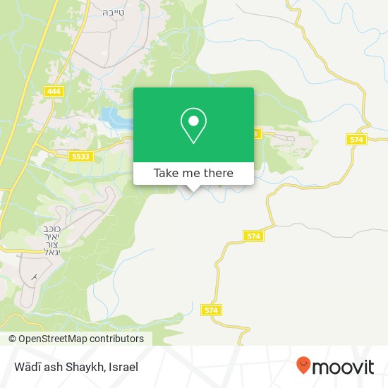 Карта Wādī ash Shaykh