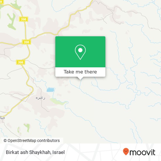 Карта Birkat ash Shaykhah