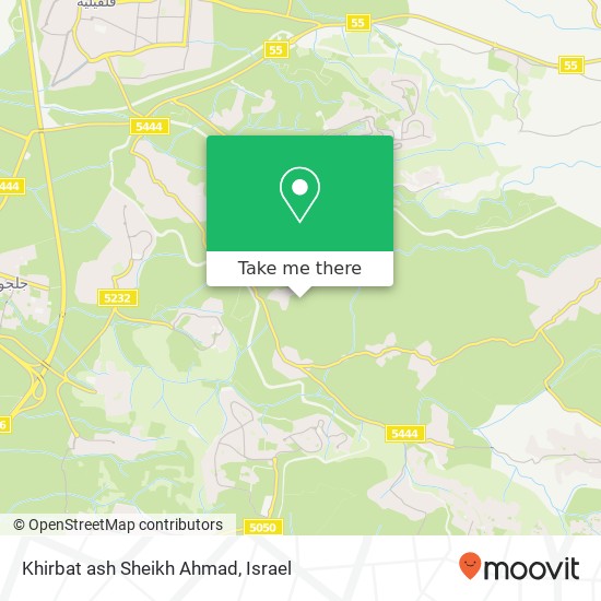 Карта Khirbat ash Sheikh Ahmad