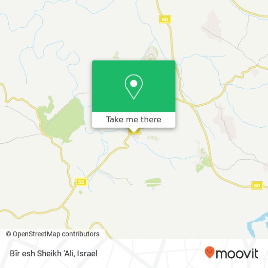 Карта Bīr esh Sheikh ‘Ali