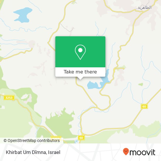 Карта Khirbat Um Dīmna
