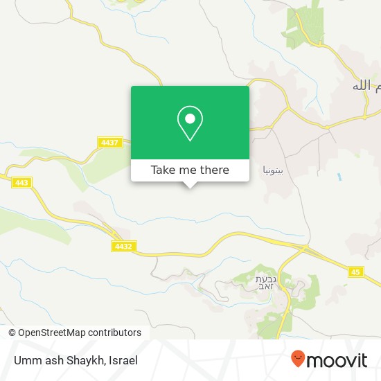 Карта Umm ash Shaykh