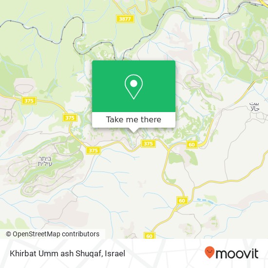 Khirbat Umm ash Shuqaf map